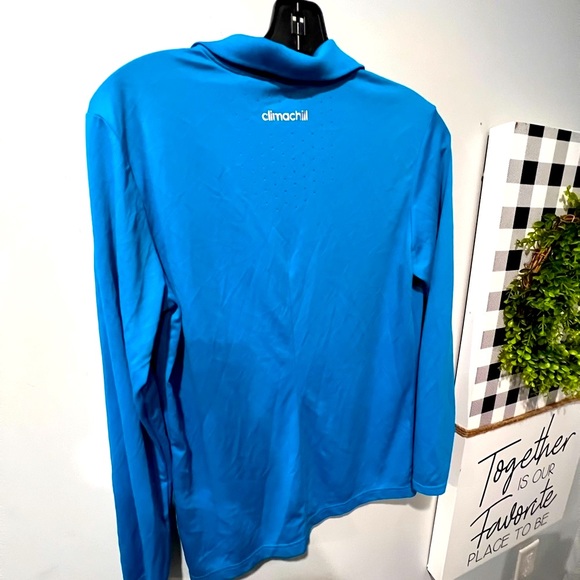 EUC Blue Adidas long sleeve top - Picture 3 of 4